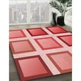 thumbnail image 3 of Ahgly Company Machine Washable Indoor Rectangle Transitional Pastel Pink Area Rugs, 8' x 10', 3 of 7