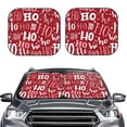 thumbnail image 2 of Naloa Ho Pattern Funny Christmas 2 Piece Foldable Car Sun Shades, Car Windshield Sunshade, Front Window Sunshade for Car, Truck, SUV - Small, 2 of 7