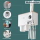 thumbnail image 3 of Soporte para cepillo de dientes montado en la pared, dispensador automático de pasta de dientes, exprimidor, 3 of 5