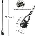 thumbnail image 2 of Wheel Rotary Edger Lawn Tool, Grass Edge Trimmer, Sidewalk Manual Lawn Edger, Strong 3 Sections Stainless Steel Handle with Cushion Grip, 58.3-Inch, 2 of 7