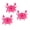 Pink Crab-3Pcs, variant on PonPom Inflatable Drink Holder, 3 Pcs Ocean Cup Pool Drink Holder Floating for Summer Pool Party