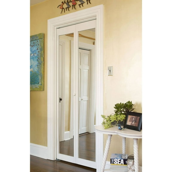 907 Traditional Mirror Bifold Door 24" X 80"