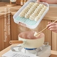 thumbnail image 3 of 1Pcs  Multi-Layer Transparent Keep Fresh Refrigerator Container Food Storage Box Dumpling Box 1/2/3/4 Layers 1 LAYER, 3 of 8