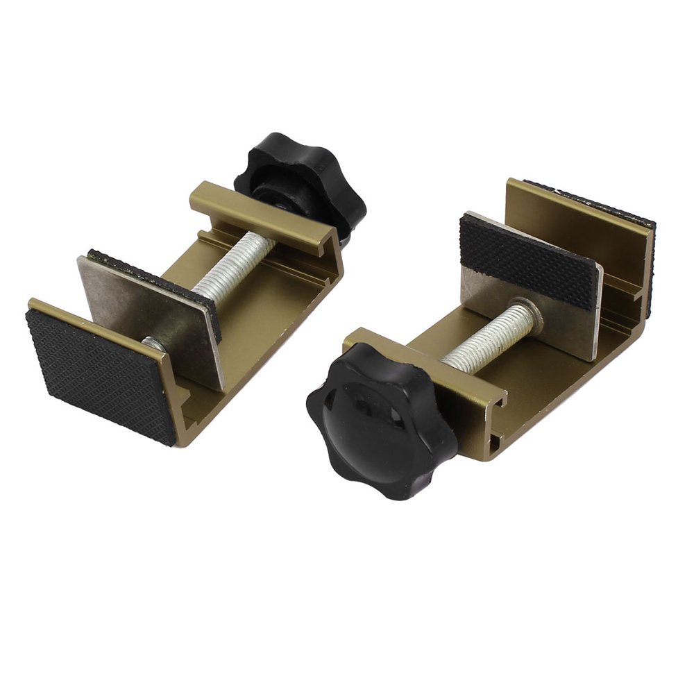 Security Sliding Window Lock Bar Stopper Sash Restrictor Champagne 2pcs