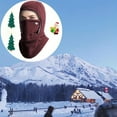 thumbnail image 2 of FORICOM Balaclava Winter Ski Mask - Winter Men's And Women's Mask - Cold Weather Gear For Skiing Snowboarding And Motorcycle Riding (Red), 2 of 5
