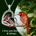 thumbnail image 6 of SOULMEET Red Cardinal Necklace, Cardinal Pendant Necklace with Cubic Zirconia 925 Sterling Silver Gift for Women, 6 of 10