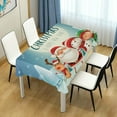 thumbnail image 7 of 54"x54" Santa Claus Tablecloth Waterproof Washable Polyester Square Table Cover Durable Tablecloth for Kitchen Dining Table Party Decor, 7 of 7