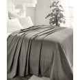 thumbnail image 4 of Superior Diamond Weave Cotton Blanket All Season Bed Blankets, King, Grey, 4 of 12