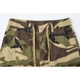thumbnail image 5 of Men's Camouflage Cargo Shorts Multi Pocket Drawstring Elastic Waist Relaxed Fit Comfortable Breathable Summer Shorts Durable Workwear, 5 of 6