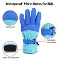 thumbnail image 4 of Naiovety Guantes de esquí para niños, cubierta Universal para manos de niños, para hombres y adultos, impermeable para exteriores, guante Ciclismo Azul, 4 of 6