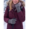 thumbnail image 6 of Gustave Womens Touchscreen Texting Gloves Winter Warm Thermal Fleece Lined Gloves Ladies Girls Windproof Driving Gloves, Gray, 6 of 8