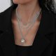 thumbnail image 3 of Collar para mujer Joyas Estéticas Triángulo metal Ropa Accesorios Colgante Cadenas Regalo cadena en el cuello gargantilla entera---Código de producto 43404, 3 of 5
