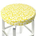 thumbnail image 6 of Goofa Daisies Flowers Printed Stool Covers Round, Waterproof Round Bar Stool Covers Anti-Slip Round Bar Stool Seat Cover with Elastic Bands Durable -13 inch, 6 of 7