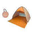 thumbnail image 3 of up Tent, Beach Tent, Portable Tent ,UPF 50, up Beach Sun Protection Orange Stripes L, 3 of 9