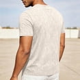 thumbnail image 5 of Ohufall Men's T-shirts Pullover Short Sleeve Loose T-Shirt V-neck Solid Color Casual Tshirts, 5 of 5