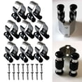 thumbnail image 3 of 8Pc Pool Cue Clips Wall-Mounted Cue Holder Clips Pool Cue Rack Storage Silver, 3 of 7