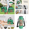 thumbnail image 5 of Jeiento Sloth Backpack for Girls 8-12 School Bag Boys with Lunch Bag Pencil Case Water Bottle Sleeve 4Pcs/Set Flower Bookbag Elementary School Satchel Kids Child Daypack Green, 5 of 7
