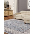 thumbnail image 4 of Rugs.com Eco Traditional Collection Rug – 2' x 3' Harbor Blue Medium Rug Perfect For Entryways, Kitchens, Breakfast Nooks, Accent Pieces, 4 of 9