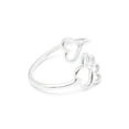 thumbnail image 4 of Dog Paw Print Heart Adjustable Ring Rose Gold Plated Sterling Silver Womens Ginger Lyne Collection, 4 of 5