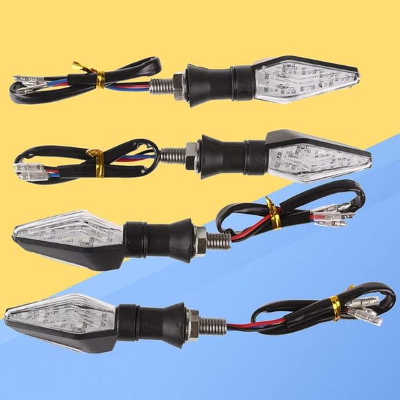 Raindrops 4Pcs Rear Turn Signals Motorcycle LED Turn Signal Light for Outdoor Driving Vehicle Use