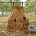 thumbnail image 4 of Wosthever Delantal de trabajo con múltiples bolsillos impermeable para cocina, Picnic, barbacoa, babero de trabajo, tamaño libre, pintura Kits de desorden para acampar, 4 of 6