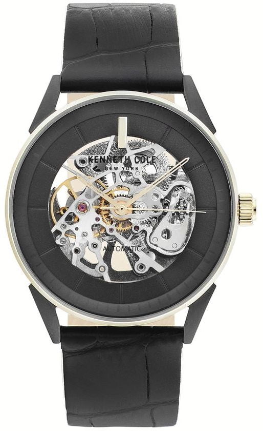 kenneth cole men's skeleton watch