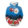 thumbnail image 1 of Chandails en Molleton de Noël Décontractés pour Hommes Chandails en Molleton à Capuche Confortables pour Hommes Chandails en Molleton à Capuche Renne de Noël, 1 of 2