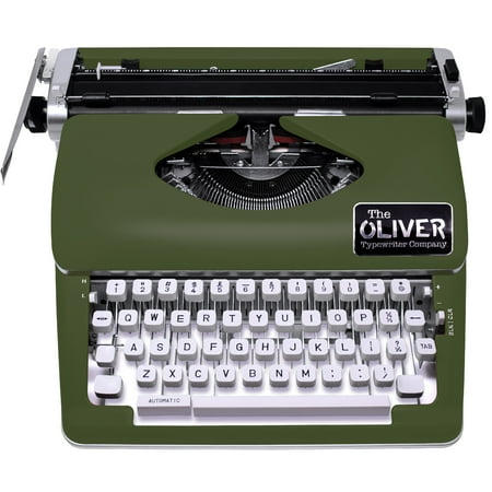 The Oliver Typewriter Company Timeless Elegance Manual Typewriter, Olive