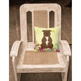 thumbnail image 2 of Easter Eggs Staffordshire Bull Terrier Chocolate Fabric Decorative Pillow, 2 of 2