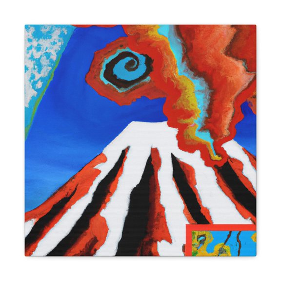 Volcano in Pop Art - Canvas