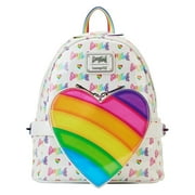 Loungefly Lisa Frank Rainbow Heart Double Strap Shoulder Bag with Waist Bag