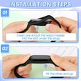 thumbnail image 5 of KOMI 2 Pack Solo Loop Nylon Strap Compatible with Xiaomi Mi Band 6 5 4 3/Amazfit Band 5 Straps,Soft Adjustable Colorful Sports Replacement Band for Xiaomi Mi Band 6 5 (NFC) for Men Women, 5 of 7