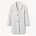 thumbnail image 4 of XRoczxe Women's Long Sherpa Coat, Open Front Fuzzy Fleece Jacket with Lapel Collar, Soft Warm Winter Teddy Outerwear for Casual Daily Wear & Layering, 4 of 5