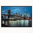 thumbnail image 1 of Design Art Pont De Brooklyn Et Gratte-Ciels  Sur Toile Encadrée, 1 of 3