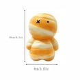 thumbnail image 2 of Mummy Bread Squishy Stress Relief Toy Slow Rising Squeeze Ball Fidget Squeeze Toy for Kids Adults Anxiety Relief Travel Portable Party Favor Goodie Bag Filler Fun, 2 of 5