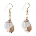 thumbnail image 1 of Nvzi Pendientes colgantes de caracola con diseño informal de playa para verano (07), 1 of 5
