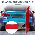 thumbnail image 3 of Reflector lateral trasero derecho Unique Bargains No.63146915040 para BMW 528i xDrive 2012-2016 1 Pcs Rojo, 3 of 7