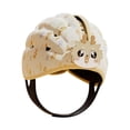 thumbnail image 3 of Helmet Hat Infant Infant Anti Colisión Portable Portable Ligera Protector para niños Niños Niños 6-24 meses Marrón claro, 3 of 9
