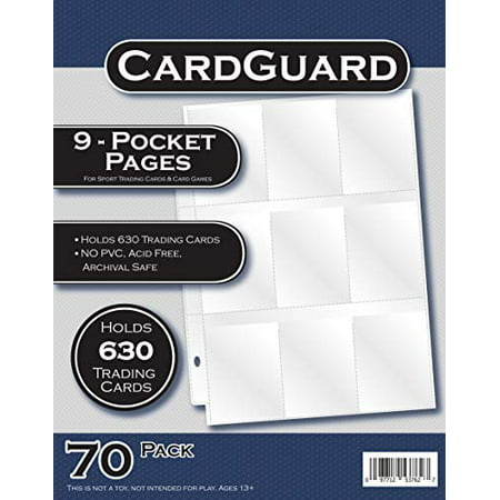 CardGuard Starter Series 9-Pocket Pages, 70 Count Pack