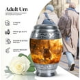 thumbnail image 3 of Golden Glee Human Urns For Ashes Adult Woman - Urns For Human Ashes Adult Male & Female - Cremation Urn Human Ashes - Adult Cremation Urns For Human Ashes - Included Velvet Bag (Size -10"), 3 of 5