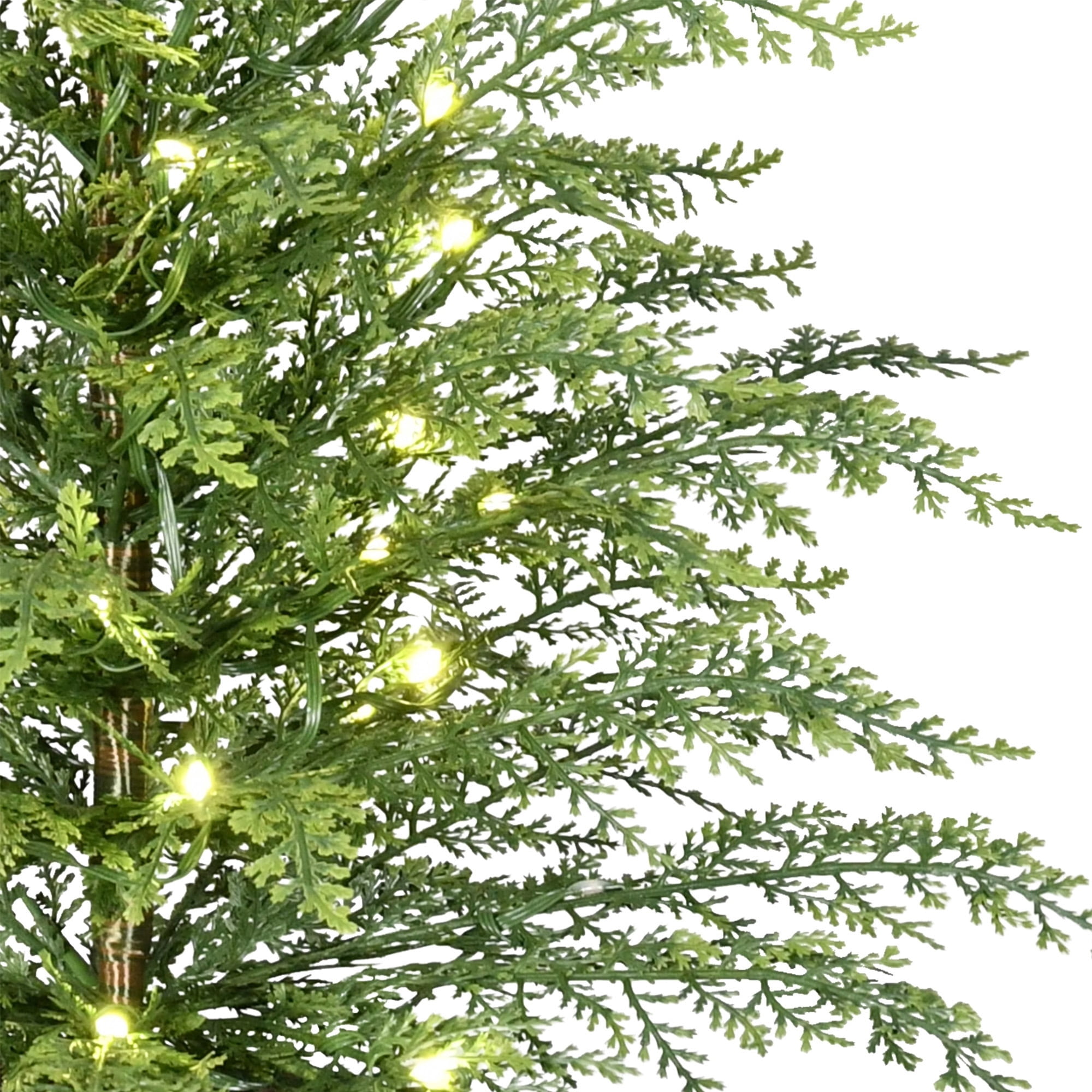 My Texas House 24" Pre-Lit Cypress Christmas Tree Green photo 3