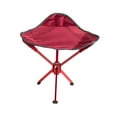 thumbnail image 2 of S SERENABLE Tabouret de Camping Siège Portable Pliable Petite Chaise pour Jardinage Concert Plage Rouge, 2 of 9
