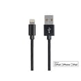 thumbnail image 1 of Monoprice Apple MFi Certified Lightning to USB Charge & Sync Cable - 1.5 Feet - Black - Palette Series, 1 of 2