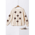 thumbnail image 6 of Festive White Waffle Knit Long Sleeve Pullover - Thanksgiving Turkey Graphic | [ZhiHiMeRi] | (US 12-14)L, 6 of 7