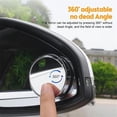 thumbnail image 2 of Espejo retrovisor convexo xinyu gran angular HD con ángulo ajustable de 360 grados, 2 of 7