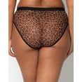 thumbnail image 4 of Sheer Mesh High Cut Brief - Designer Leopard, 4 of 6