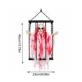 thumbnail image 5 of sruoe Halloween Decor, Halloween Hanging Skeleton Ghost Cage Decoration – Activated Light-Up Ghost with Scary Sounds | Haunted House Prop for Indoor & Outdoor Party Decor (Black), 5 of 5