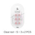 thumbnail image 1 of 3 pares de puntas para los oídos de silicona para auriculares, cubierta protectora de repuesto (rojo S), 1 of 6