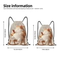 thumbnail image 2 of Gaeub Relaxing Cat With Tea Drawstring Backpack Bag Sport Gym Sackpack Heavy Duty String Backpack for Men Women-Medium, 2 of 6