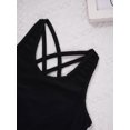 thumbnail image 4 of Girls 3Pcs Racer Back Top with Briefs and Booty Short Gymnastics Dance Sport Outfits Letters 12, 4 of 7